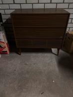 Vintage Houten Kastje / Dressoir grundig radio en platen, Ophalen, Gebruikt, 100 tot 150 cm, Met lade(s)