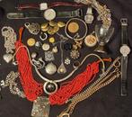Lot sieraden uit erfenis/boedel, Sieraden, Tassen en Uiterlijk, Antieke sieraden, Ophalen of Verzenden, Overige materialen, Overige typen