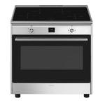 SMEG inductie fornuis CG90CIXT -, SMEG Nederland BV, 60 cm of meer, Nieuw, Energieklasse A of zuiniger
