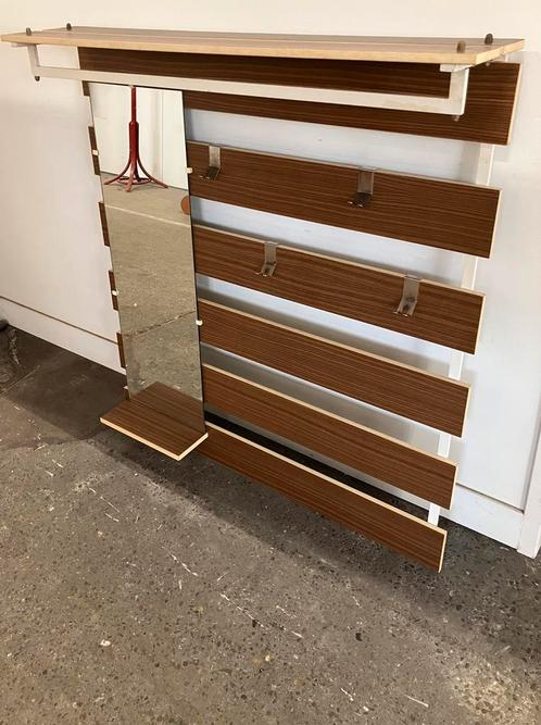 Vintage kapstok met spiegel B100xD22xH111 cm, Huis en Inrichting, Woonaccessoires | Kapstokken, Gebruikt, Ophalen