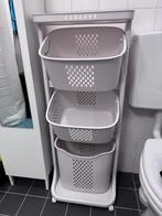 Wasmand 3 vakken / wassorteersysteem, Huis en Inrichting, Badkamer | Badtextiel en Accessoires, Ophalen, Zo goed als nieuw, Wit