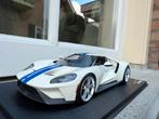 1:18 Ford GT Frozen White Top Speed Models TS0093, Hobby en Vrije tijd, Modelauto's | 1:18, Overige merken, Zo goed als nieuw