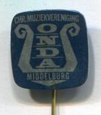 Chr. muziekvereniging ONDA Middelburg blik speldje ( V_133 ), Verzamelen, Speldjes, Pins en Buttons, Verzenden, Nieuw, Merk, Speldje of Pin