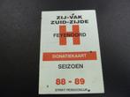 Seizoenkaart Feyenoord  1988-89 Unieke vondst, Ophalen, Gebruikt, Feyenoord, Overige typen