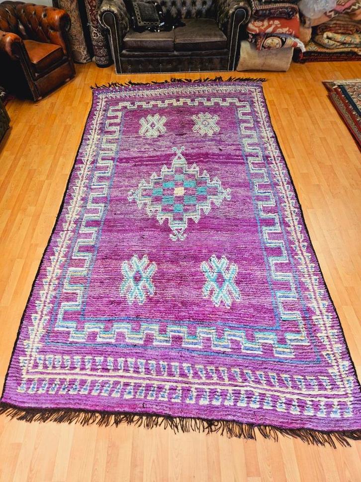 OPRUIMACTIE! Handgeknoopt Berber Tapijt. Prachtige kleuren!, Huis en Inrichting, Stoffering | Tapijten en Kleden, Zo goed als nieuw