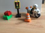 Lego Duplo politie motor 5679 (compleet), Ophalen of Verzenden, Zo goed als nieuw, Complete set, Duplo