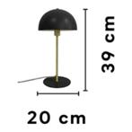 Leitmotiv bonnet tafellamp zwart nieuw in verpakking., Huis en Inrichting, Lampen | Tafellampen, Minder dan 50 cm, Nieuw, Ophalen of Verzenden