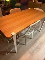 Eettafel met TIPTOE poten – moderne look, Huis en Inrichting, Tafels | Eettafels, Ophalen, Gebruikt, 100 tot 150 cm, Eikenhout