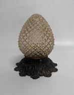 Vintage plafonnière amber Ananas glas Art Deco, Huis en Inrichting, Lampen | Plafondlampen, Ophalen of Verzenden, Zo goed als nieuw