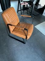 Leren cognac stoel van Feelings  - kleine prijs!, Ophalen, Gebruikt, Minder dan 75 cm, Leer