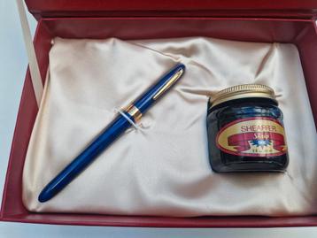 Sheaffer Vulpen Crest 582 ultramarine blauw. 1996-1998 goud beschikbaar voor biedingen