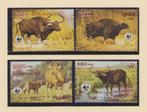 WWF set postzegels van het Wild Vee van Cambodja, Verzenden, Postfris, Dier of Natuur