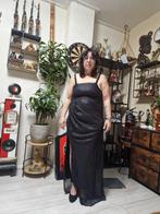 Zwarte Lange Feestjurk - Maat 42, Zwart, Maat 42/44 (L), Ophalen of Verzenden, Zo goed als nieuw