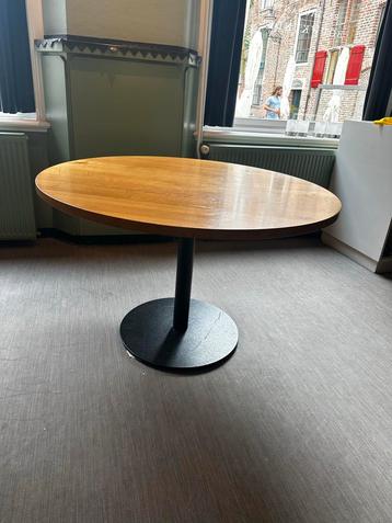 Ronde Eettafel Houten Top 100cm doorsnede beschikbaar voor biedingen