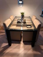 Te koop nette eethoek, Huis en Inrichting, Complete eetkamers, Ophalen, Zo goed als nieuw, 4 tot 6 stoelen
