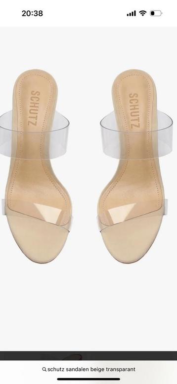 Schutz Sandalen Maat 40 nieuw! nude transparant party pumps beschikbaar voor biedingen