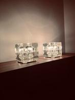 Set van 2 Cubosfera tafellampen, Huis en Inrichting, Lampen | Tafellampen, Ophalen, Design, Minder dan 50 cm, Glas