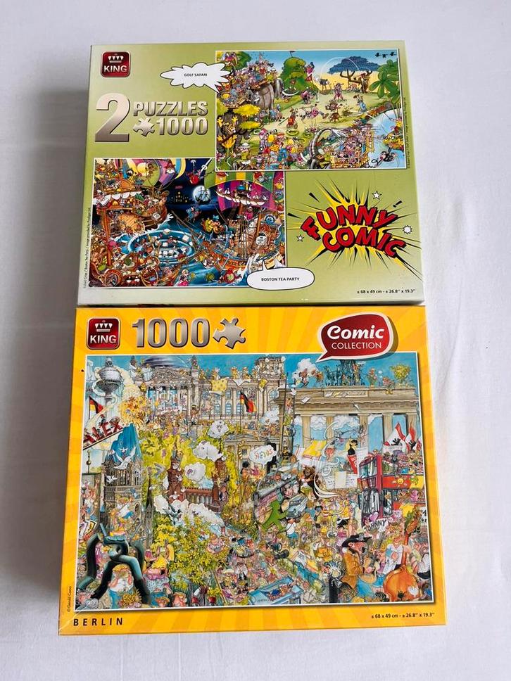 3 King puzzels, Hobby en Vrije tijd, Denksport en Puzzels, Zo goed als nieuw, Legpuzzel, 500 t/m 1500 stukjes, Ophalen of Verzenden