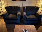 2 stoelen antraciet, velour. TOT VRIJDAG 12:00 uur, Ophalen, Gebruikt, Stof, 75 tot 100 cm