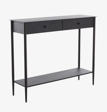 Sidetable zwart - als nieuw - luxe gepoedercoat staal beschikbaar voor biedingen