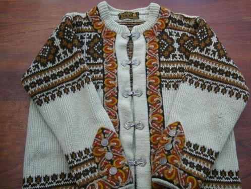 Nordstrikk vintage trui vest 100% wol beige bruin maat M, Kleding | Dames, Truien en Vesten, Zo goed als nieuw, Maat 38/40 (M)