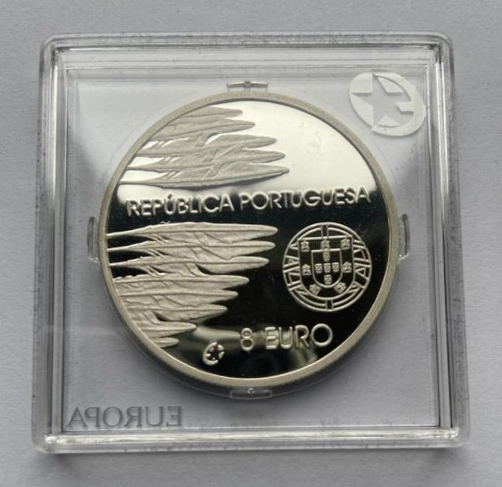 2005 PORTUGAL 8 EURO ZILVER VREDE *PP*, Postzegels en Munten, Munten | Europa | Euromunten, Losse munt, Overige waardes, Portugal