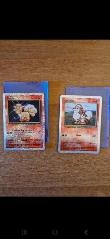Vulpix & Growlithe Legendary Collection 2002 Reverse Holo beschikbaar voor biedingen