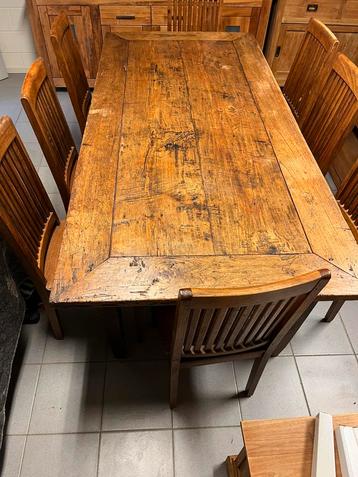 Eettafel van teak beschikbaar voor biedingen