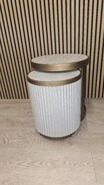 bijzettafel set 2 stuks model Tivoli van Richmond Interiors, Minder dan 55 cm, Richmond Interiors, Rond, Nieuw