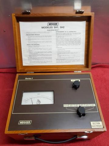 MEGGER SH1 / SH2 INSULATION TESTER SH vintage meetapparatuur beschikbaar voor biedingen