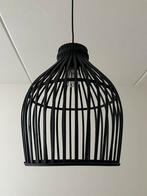Zwarte Rotan Hanglamp Kwantum - Verstelbaar, Huis en Inrichting, Lampen | Hanglampen, Ophalen, Zo goed als nieuw, Overige materialen