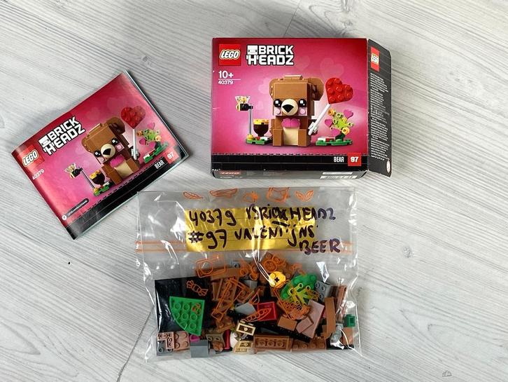 Lego 40379 - Brick Headz 97 'Valentijnsbeer', Kinderen en Baby's, Speelgoed | Duplo en Lego, Zo goed als nieuw, Lego, Complete set