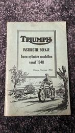 Triumph instructie boekje, Ophalen of Verzenden