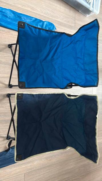 2 camping vouwstoelen 2 voor €8,- beschikbaar voor biedingen