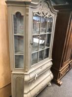 vitrine kast, barok, landelijk, erg mooi, Ophalen, Grijs, Gebruikt, 100 tot 150 cm