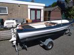 Visboot, 4 takt motor, afdekzeil en trailer., Ophalen, Gebruikt, Tot 10 pk, 3 tot 6 meter