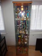 2 vitrine / prijzenkasten 165 hoog met verlichting, Huis en Inrichting, Kasten | Vitrinekasten, Ophalen, Minder dan 50 cm, Glas