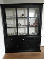 Zwarte 2 delige buffetkast, Huis en Inrichting, Kasten | Buffetkasten, Gebruikt, 200 cm of meer, 150 tot 200 cm, Ophalen of Verzenden