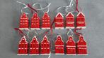 Postcodeloterij huisjes hangers kersthangers rood huis kerst, Ophalen of Verzenden, Zo goed als nieuw