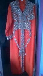 Dubai Jurk/Kaftan Maat L, Maat 42/44 (L), Oranje, Ophalen of Verzenden, Zo goed als nieuw