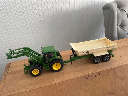 John Deere Tractor 6820 met voorlader Siku1:32 Krampe Kipper, Hobby en Vrije tijd, Modelauto's | 1:32, Gebruikt, Tractor of Landbouw