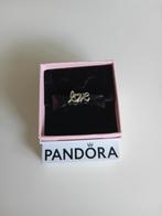Pandora LOVE Bedel - Zilver, Sieraden, Tassen en Uiterlijk, Pandora, Ophalen of Verzenden, Zo goed als nieuw, 1 bedel