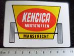 sticker kencica meststoffen logo maastricht, Verzamelen, Stickers, Verzenden, Zo goed als nieuw, Bedrijf of Vereniging