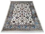 Handgeknoopt Perzisch wol Kashmar tapijt floral 201x248cm, Persian Perzisch vintage oosters hype, Gebruikt, Crème, 200 cm of meer