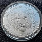 2022 Cambodia - Lost Tigers - 1 oz silver BU, Ophalen of Verzenden, Zuidoost-Azië, Zilver