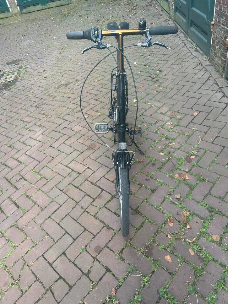 Dahon DLT vouwfiets met achtervering in nette staat, Fietsen en Brommers, Fietsen | Vouwfietsen, Gebruikt, Dahon, 16 tot 18 inch