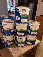Sigma Aqua, primer en semi gloss aflak per 2 stuks 30 euro, Ophalen, Zo goed als nieuw, Blauw, Lak