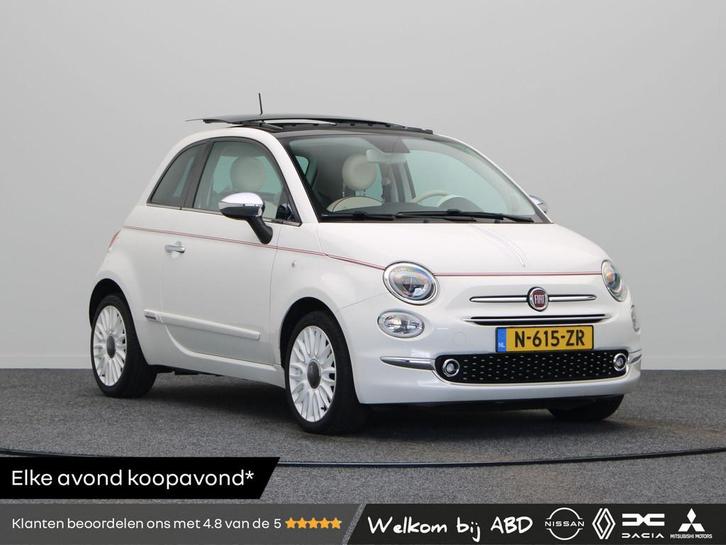 Fiat 500 1.2 Dolcevita | Nieuwstaat | Glazen Schuif/kantel d, Auto's, Fiat, Bedrijf, Te koop, ABS, Airbags, Airconditioning, Alarm