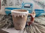 Nostalgische mok met kerstman handvat, Ophalen of Verzenden, Nieuw
