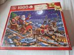 King kerstpuzzel 1000 stukjes, Hobby en Vrije tijd, Denksport en Puzzels, Ophalen of Verzenden, 500 t/m 1500 stukjes, Zo goed als nieuw
